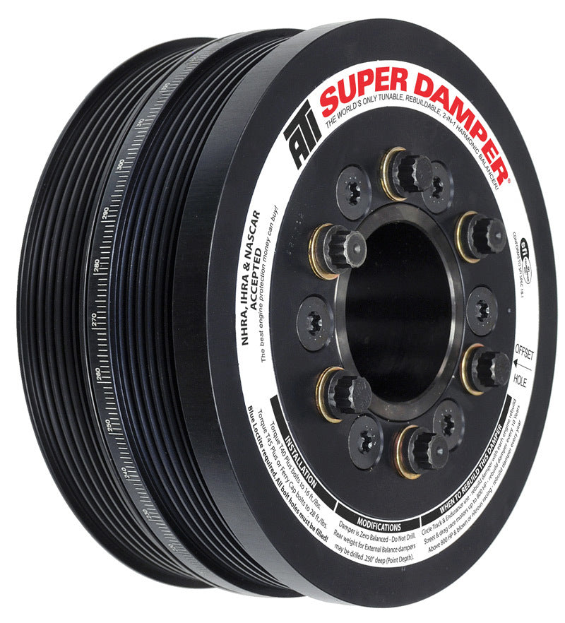 ATI Damper - 6.78in - Alum - (2) 6 Grv - ATI918047-C-Dub Tech