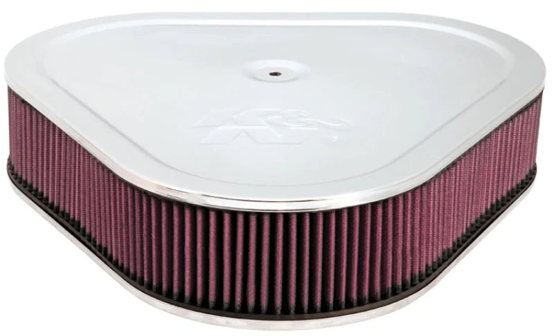 K&N Triangle Air Cleaner Assembly - Red - Size 14in - 60-1470