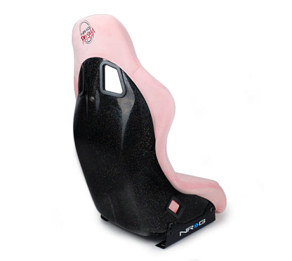 NRG FRP Bucket Seat Prisma Edition w/ Pearlized Back and - FRP-303PK-PRISMA
