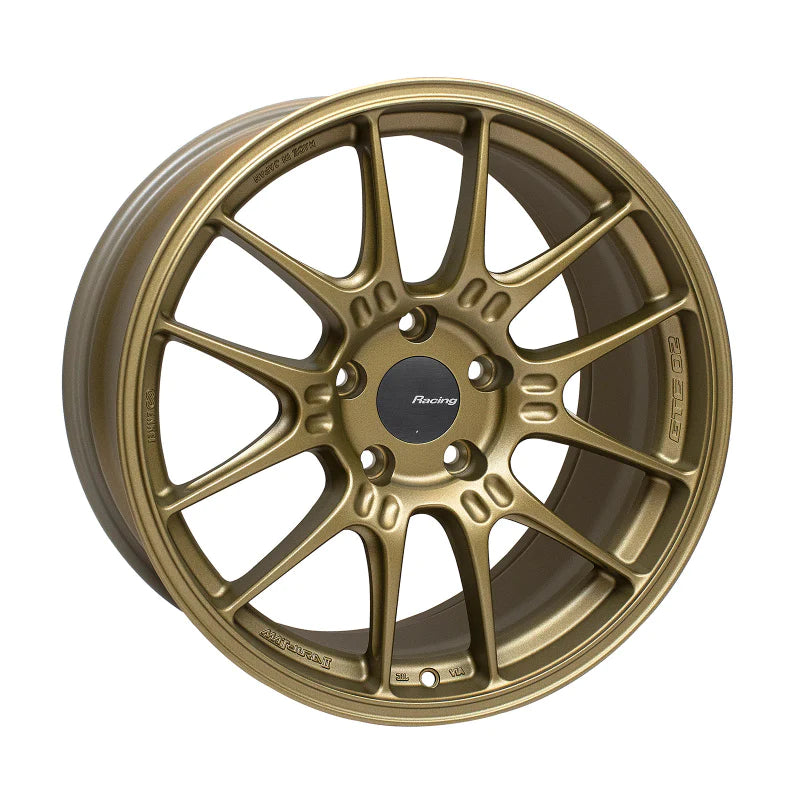 Enkei GTC02 18x9.5 5x120 45mm Offset 72.5mm Bore Titanium Gold - 534-895-1245GG