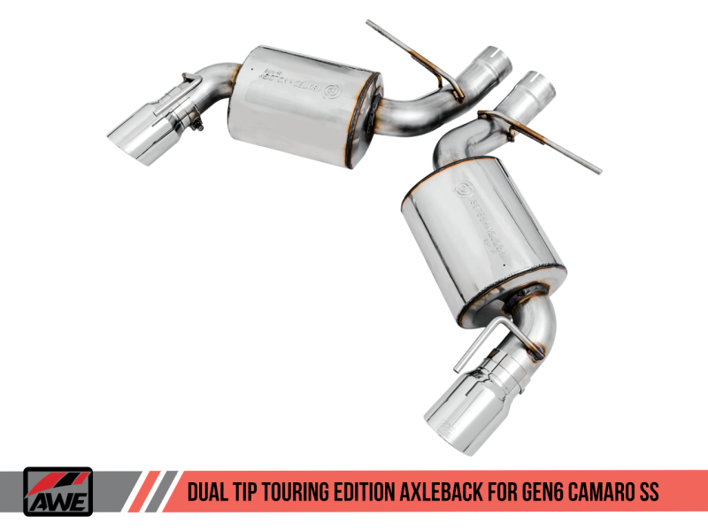 AWE Tuning 16-18 Chevrolet Camaro SS Axle-back Exhaust - Touring - 3015-32103-C-Dub Tech