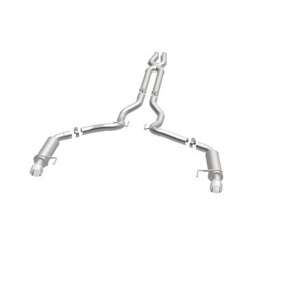 MagnaFlow Cat Back, SS, 3in, Competition, Dual Split Polished 4.5in - 19101