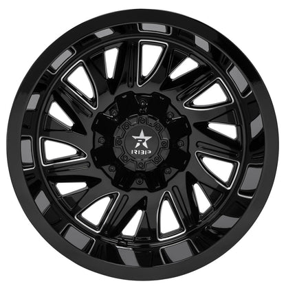 RBP 75R BATALLION GLOSS BLK MACHINED GROOVE
