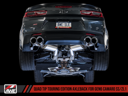 AWE Tuning 16-19 Chevrolet Camaro SS Axle-back Exhaust - Touring - 3015-42093-C-Dub Tech