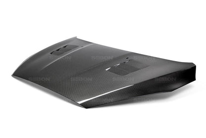 Seibon 15-16 Ford Focus TS-Style Gloss Finish Carbon Fiber Hood - HD16FDFO-TS