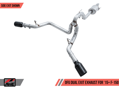 AWE Tuning 2015+ Ford F-150 0FG Dual Exit Performance Exhaust - 3015-33120-C-Dub Tech