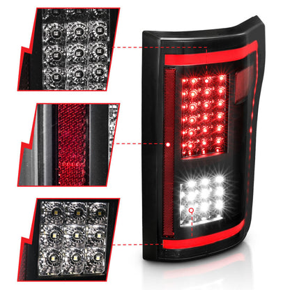 ANZO 15-17 Ford F-150 LED Taillights - Smoke - 311294