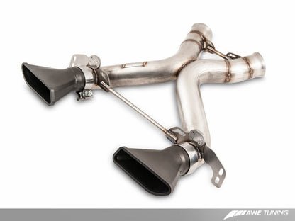 AWE Tuning McLaren 650S Performance Exhaust - Machined Tips - 3010-32022-C-Dub Tech