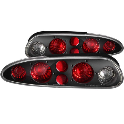 ANZO 1993-2002 Chevrolet Camaro Taillights Black - 221013-C-Dub Tech