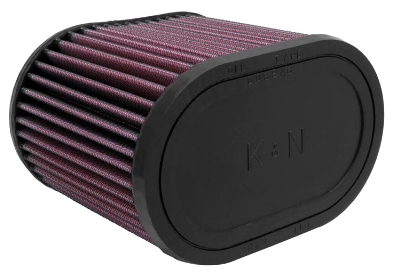 K&N Universal Oval Clamp-On Air Filter 2-3/4in Flange 6-1/4in Length - RU-1500