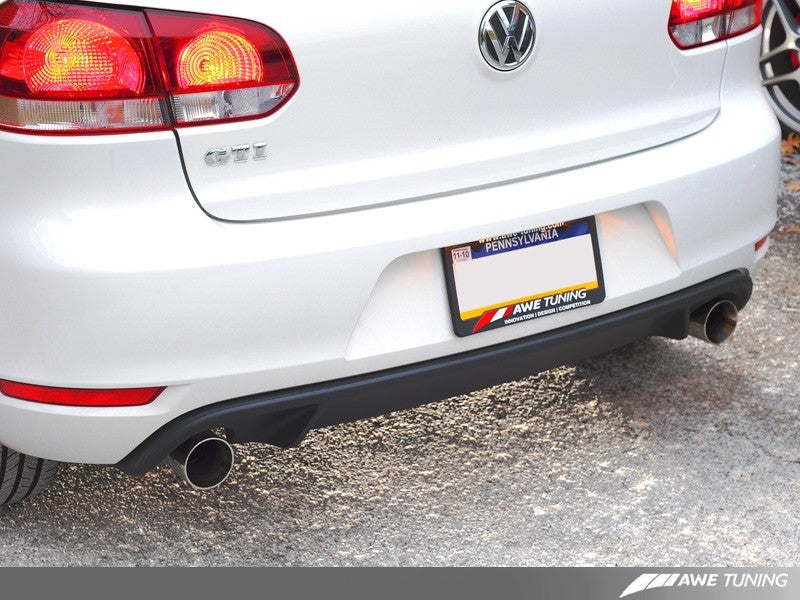 AWE Tuning Mk6 GTI Performance Catback - Chrome Silver Round - 3015-32036-C-Dub Tech