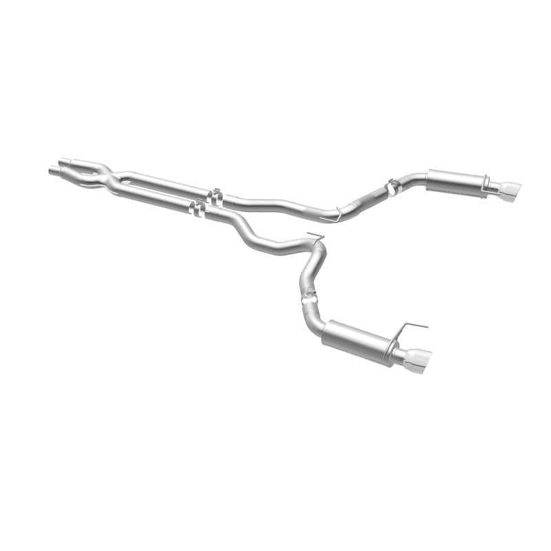 MagnaFlow Cat Back, SS, 3in, Competition, Dual Split Polished 4.5in - 19101