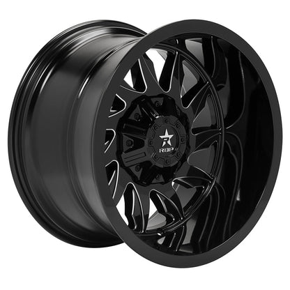 RBP 74R SILENCER GLOSS BLK MACHINED GROOVES