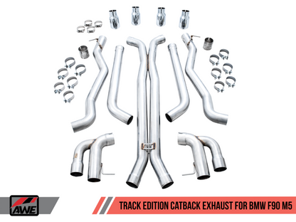 AWE Tuning 18-19 BMW M5 (F90) 4.4T AWD Cat-back Exhaust - 3020-42070-C-Dub Tech