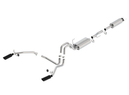 Borla 11-14 Ford F-150 5.0L Stainless Steel S-Type Catback Exhaust - 140416BC-C-Dub Tech