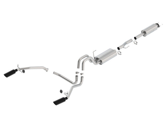 Borla 11-14 Ford F-150 5.0L Stainless Steel S-Type Catback Exhaust - 140416BC-C-Dub Tech
