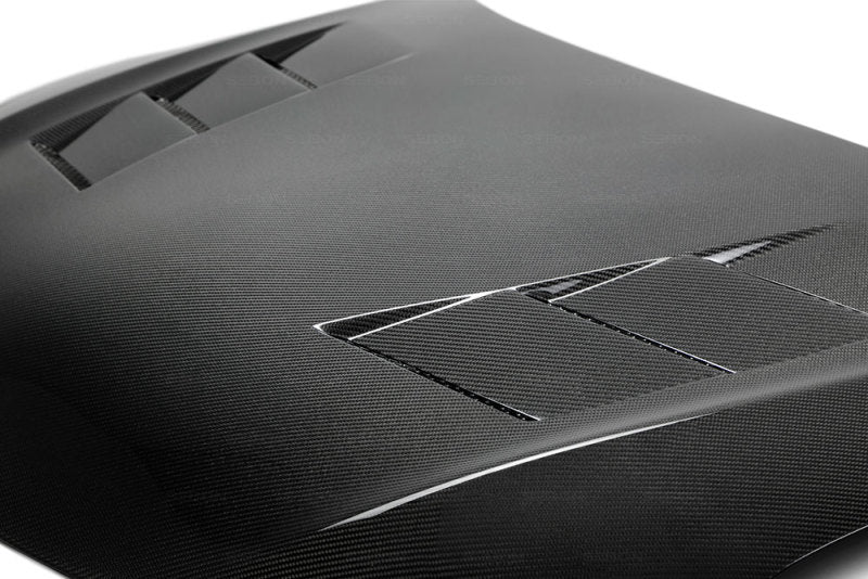 Seibon 2014 Scion TC OEM Carbon Fiber Hood - TS - HD14SCNTC-TS