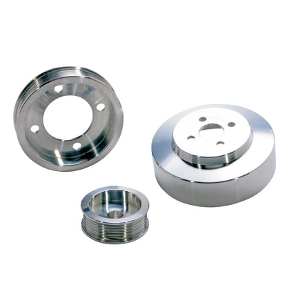 BBK 94-95 Mustang 5.0 Underdrive Pulley Kit - Lightweight CNC - 1554-C-Dub Tech