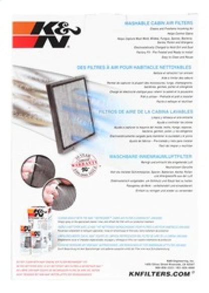K&N 2011-2016 Jeep Wrangler 2.8/3.6L Cabin Air Filter - VF1010