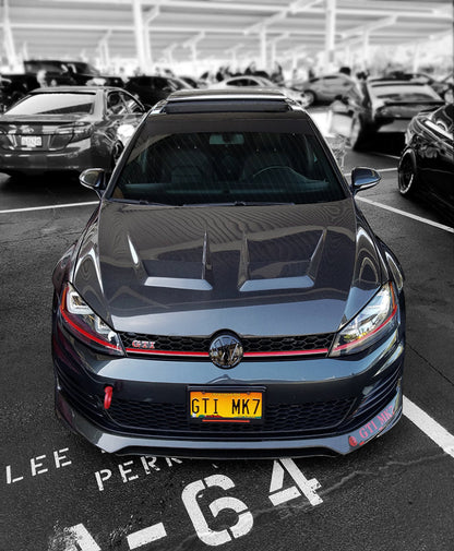 Seibon 2012+ Volkswagen Golf MK7 DV-Style Carbon Fiber Hood - HD12VWG7-DV