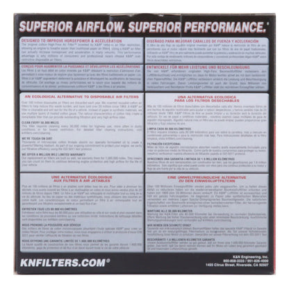 K&N 98-03 Yamaha FZS600 Fazer 600 Replacement Drop In Air - YA-6098