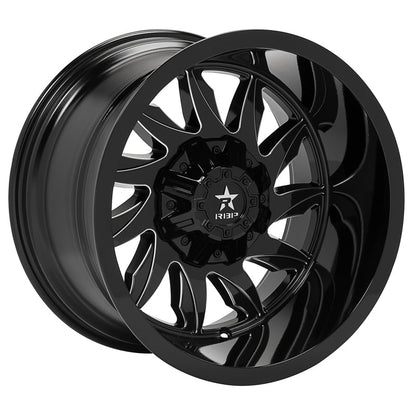 RBP 74R SILENCER GLOSS BLK MACHINED GROOVES