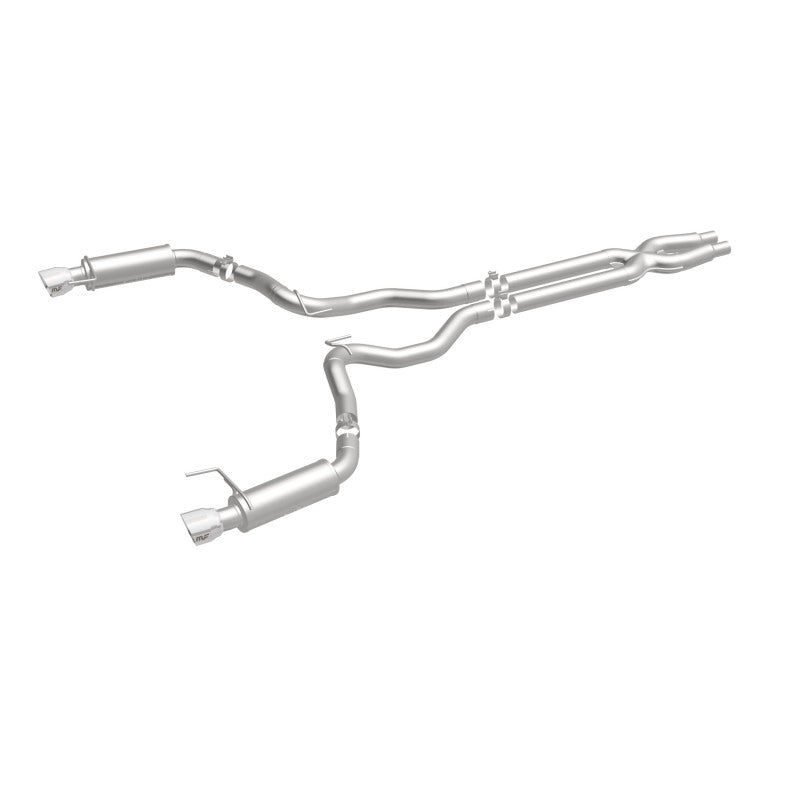 MagnaFlow Cat Back, SS, 3in, Competition, Dual Split Polished 4.5in - 19101