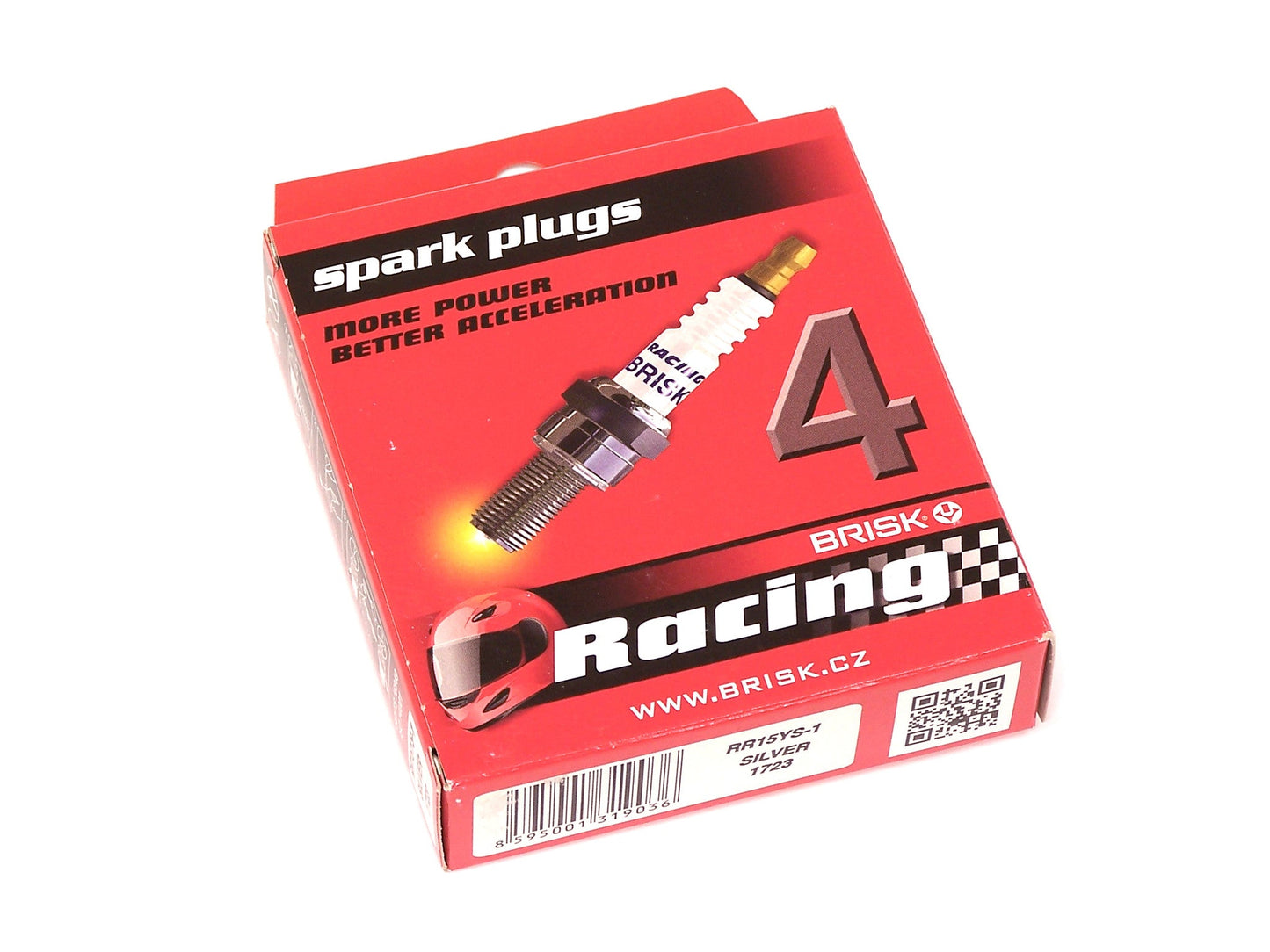 Brisk Silver Racing RR15YS Spark Plugs 4 Pack - Ford Focus ST, 2.0L Focus Zetec, Fiesta TiVCT 1.6L