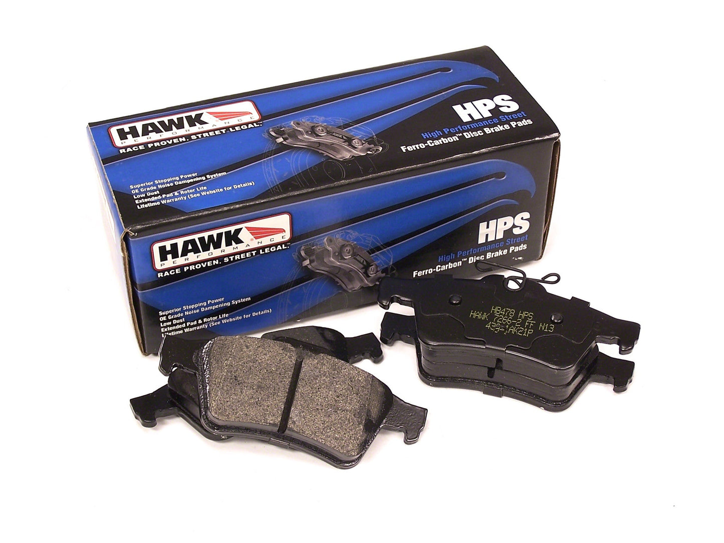 Hawk HPS Rear Disc Brake Pads - Ford Focus 2012-2018, Mazda 3/5 2006-2014