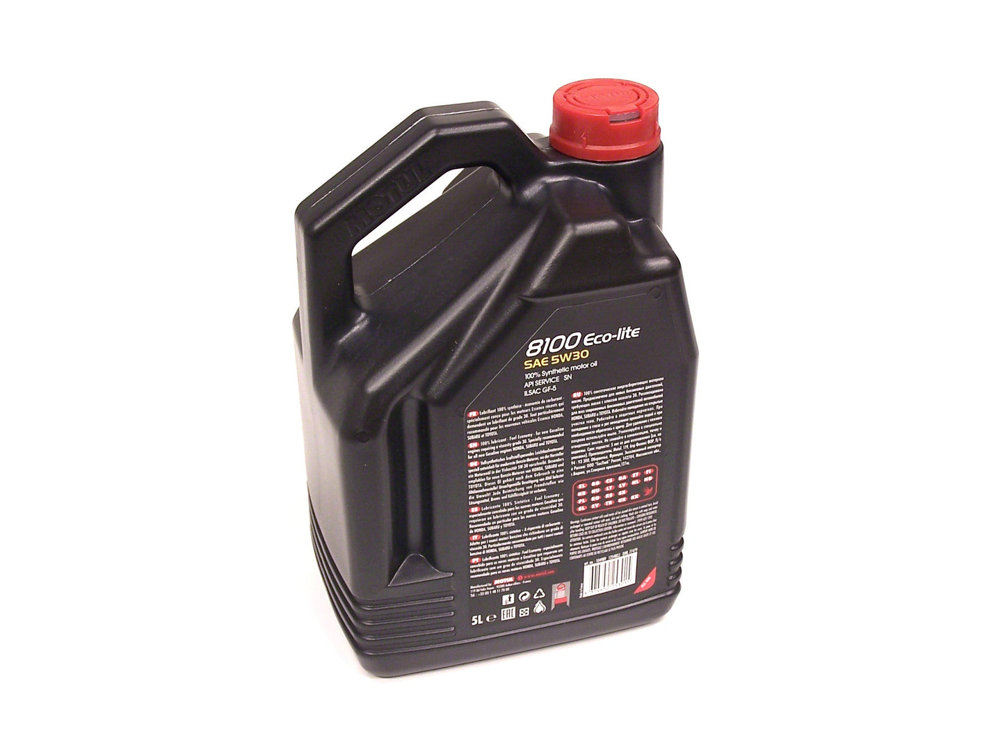 Motul 8100 Eco-lite 5w30 Synthetic Oil Gas & Diesel Lubricant- 5.28 Quarts - 5L