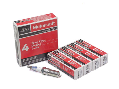Motorcraft SP-550 CYFS-12Y-PCT Iridium Spark Plugs 4 Pack - FORD FOCUS ST/RS, Mustang (Replaces SP-537)