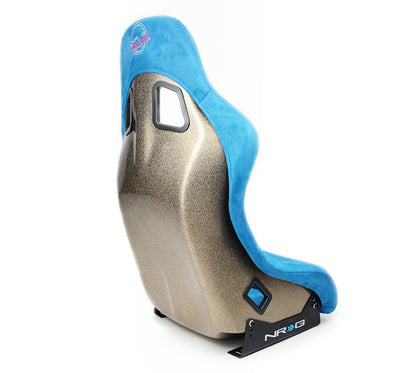 NRG FRP Bucket Seat ULTRA Edition - Medium (Blue Alcantara/Pearlized - FRP-303BL-ULTRA