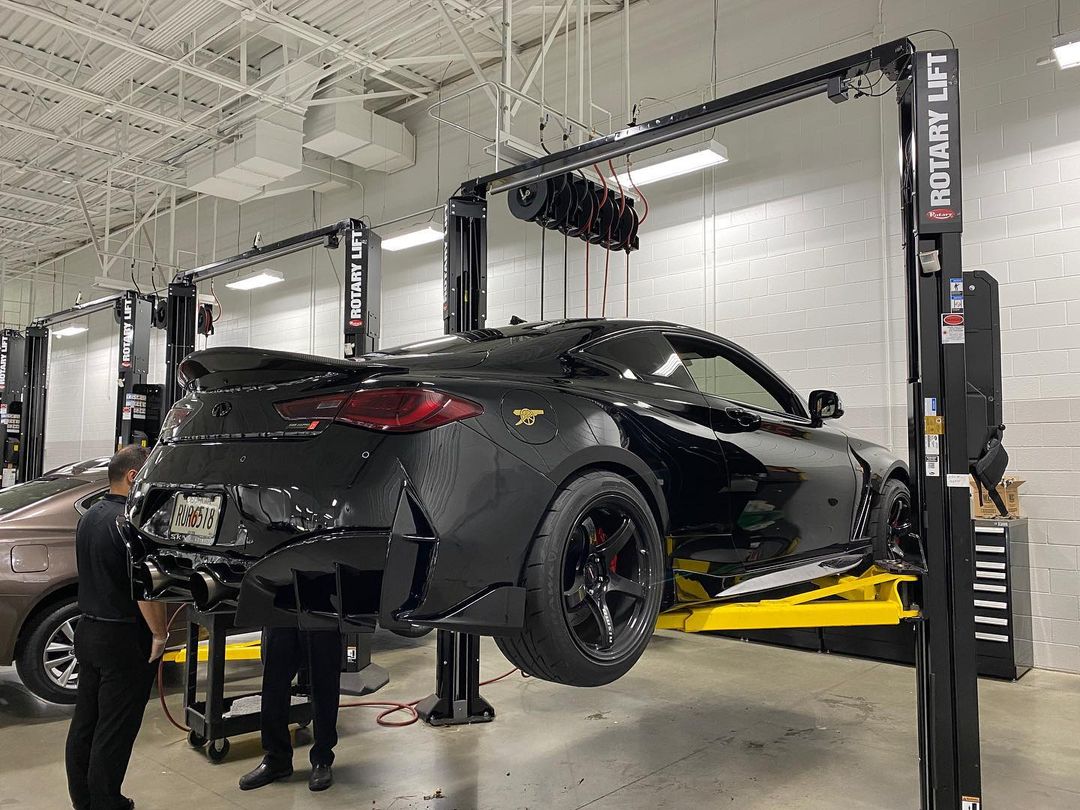 CMST Tuning Carbon Fiber Rear Bumper & Diffuser for Infiniti Q60 to Project Black S concept 2017-2022