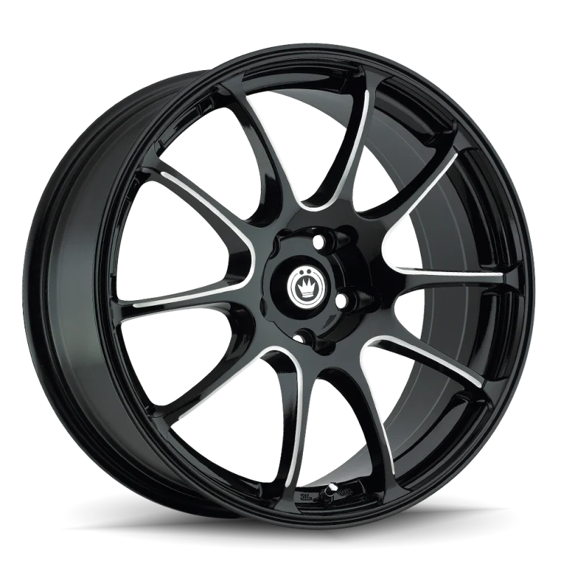 Konig Illusion 15x6.5 4x100 ET38 Black/Ball Cut Machine - IL56100385