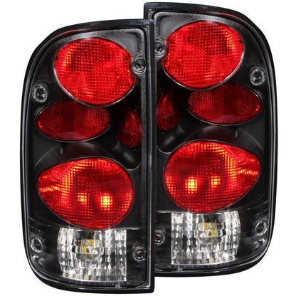 ANZO 1995-2000 Toyota Tacoma Taillights Black - 211129-C-Dub Tech