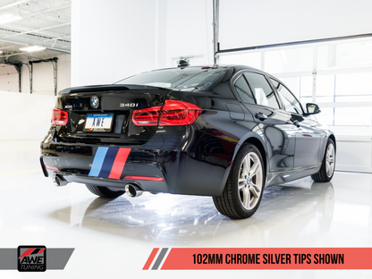 AWE Tuning BMW F3X 340i Touring Edition Axle-Back Exhaust - - 3010-32034-C-Dub Tech