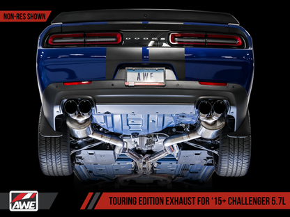 AWE Tuning 2017+ Challenger 5.7 Touring Edition Exhaust - Non-Resonated - 3020-43084-C-Dub Tech