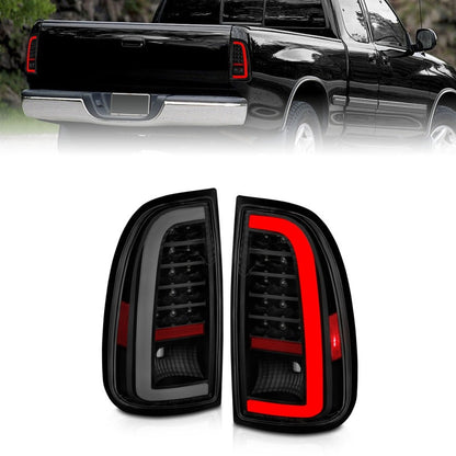 ANZO 00-06 Toyota Tundra LED Taillights w/ Light Bar Black - 311412