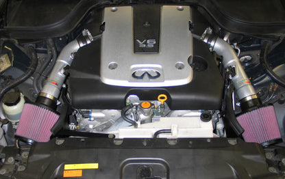 K&N 07-08 G35 Dual Silver Typhoon Short Ram Intakes - 69-7082TS