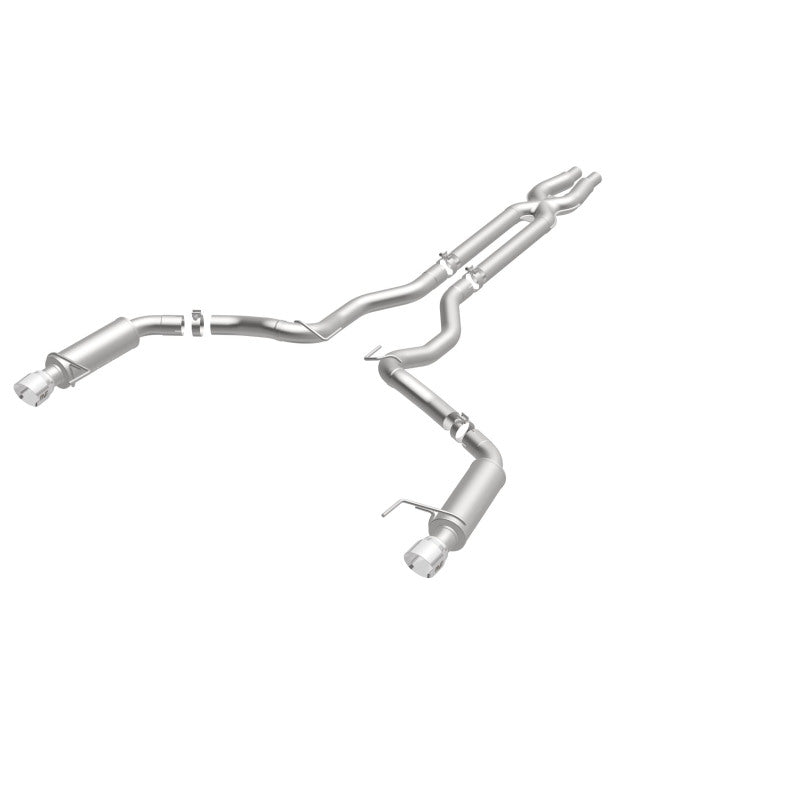 MagnaFlow Cat Back, SS, 3in, Competition, Dual Split Polished 4.5in - 19101
