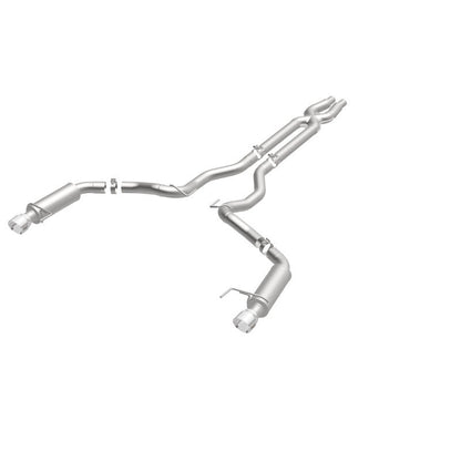 MagnaFlow Cat Back, SS, 3in, Competition, Dual Split Polished 4.5in - 19101