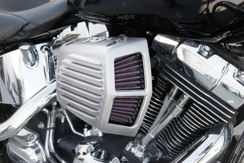 K&N Street Metal Intake System 08-16 Harley Davidson Shaker Silver - RK-3951S