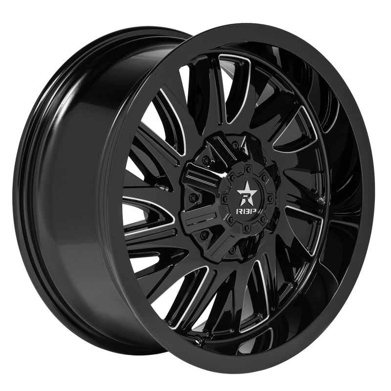 RBP 75R BATALLION GLOSS BLK W/MACH. GROOVE