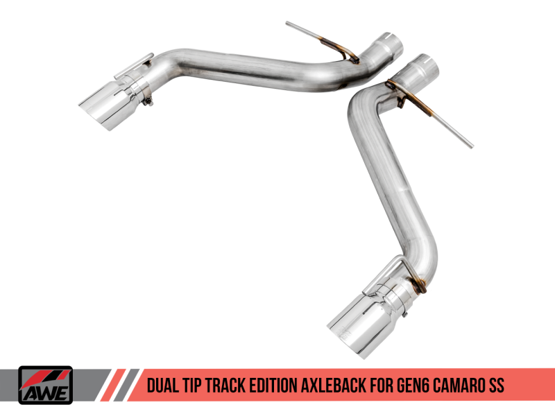 AWE Tuning 16-19 Chevrolet Camaro SS Axle-back Exhaust - Track - 3020-32049-C-Dub Tech