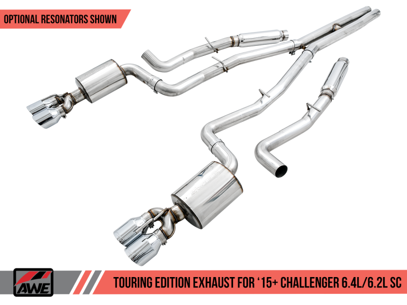 AWE Tuning 2015+ Dodge Challenger 6.4L/6.2L SC Track Edition Exhaust - 3015-42136-C-Dub Tech