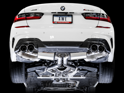 AWE Tuning 2019+ BMW M340i (G20) Resonated Touring Edition Exhaust - 3015-43158-C-Dub Tech