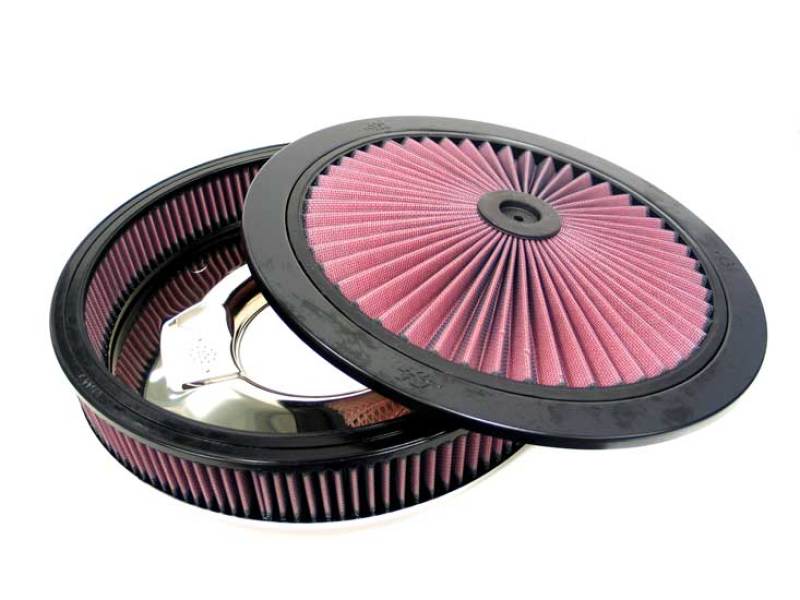 K&N X-Stream Round Custom Top Assembly Filter - Red 12in - 66-3000