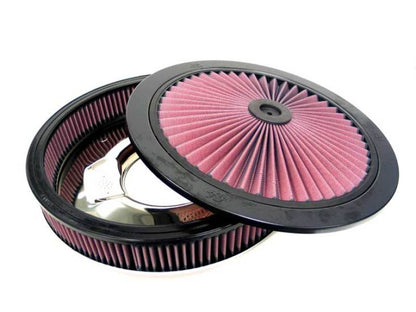 K&N X-Stream Round Custom Top Assembly Filter - Red 12in - 66-3000