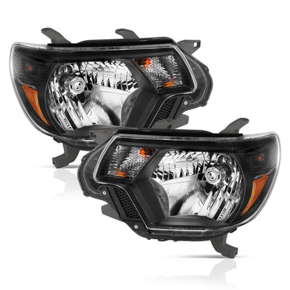 ANZO 2012-2015 Toyota Tacoma Crystal Headlights Black - 111395-C-Dub Tech