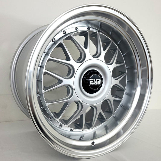 ESM Wheels - ESM004M Silver Machined Lip 18x9.5